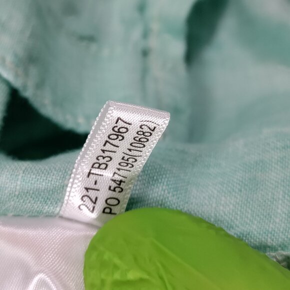 Tommy Bahama Linen Shirt Men Large Relaxed Aqua Long Sleeve Button Up Resortwear - Picture 5 of 9